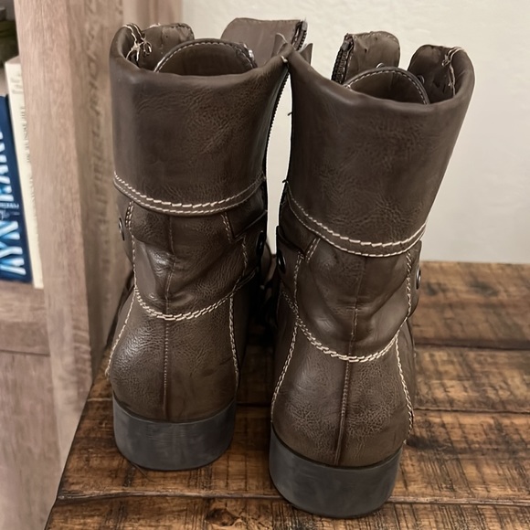 LAST CHANCE SALE - G by Guess Ankle Black Combat Boots - Picture 3 of 4